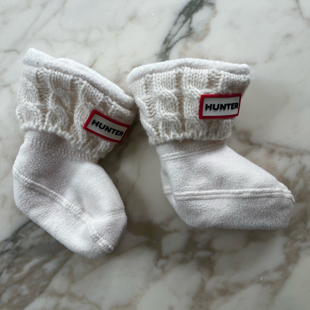 Hunter Kids' Cream Boot Socks